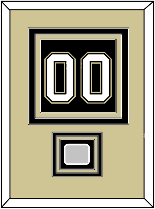 Pittsburgh Number (Back) & Stanley Cup Finals Patch - Home Black (2007-2016)- Premier Tier 3