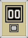 Pittsburgh Number (Back) & Stanley Cup Finals Patch - Home Black (2007-2016)- Triple Mat 3