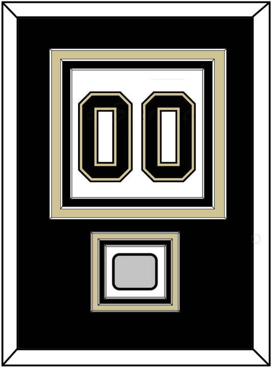 Pittsburgh Number (Back) & Stanley Cup Finals Patch - Road White (2007-2016)- Premier Tier 2
