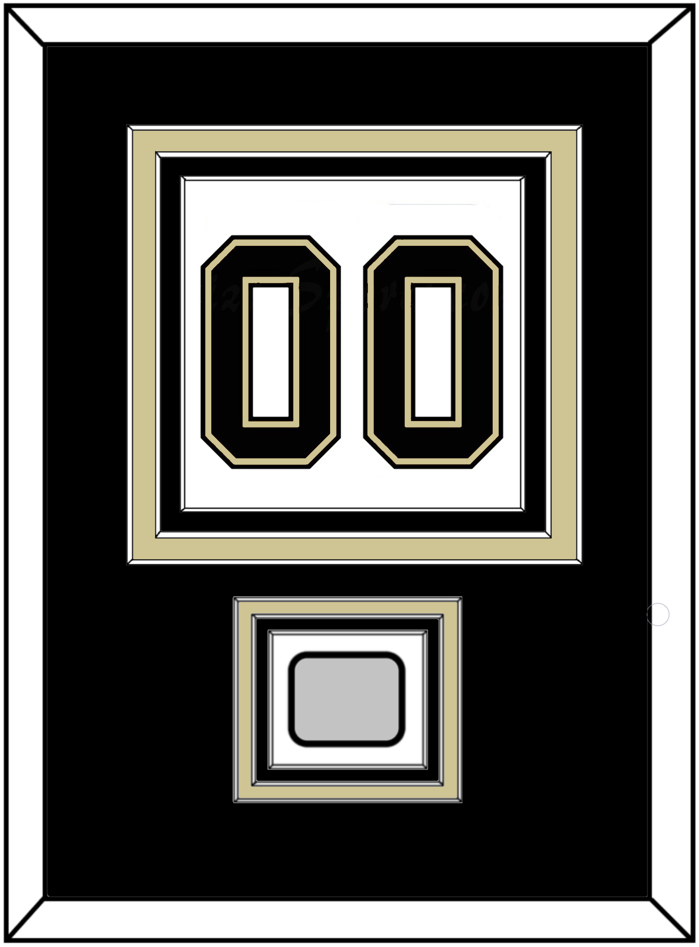 Pittsburgh Number (Back) & Stanley Cup Champions Patch - Road White (2007-2016) - Premier Tier 2
