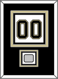 Pittsburgh Number (Back) & Stanley Cup Finals Patch - Road White (2007-2016)- Triple Mat 2