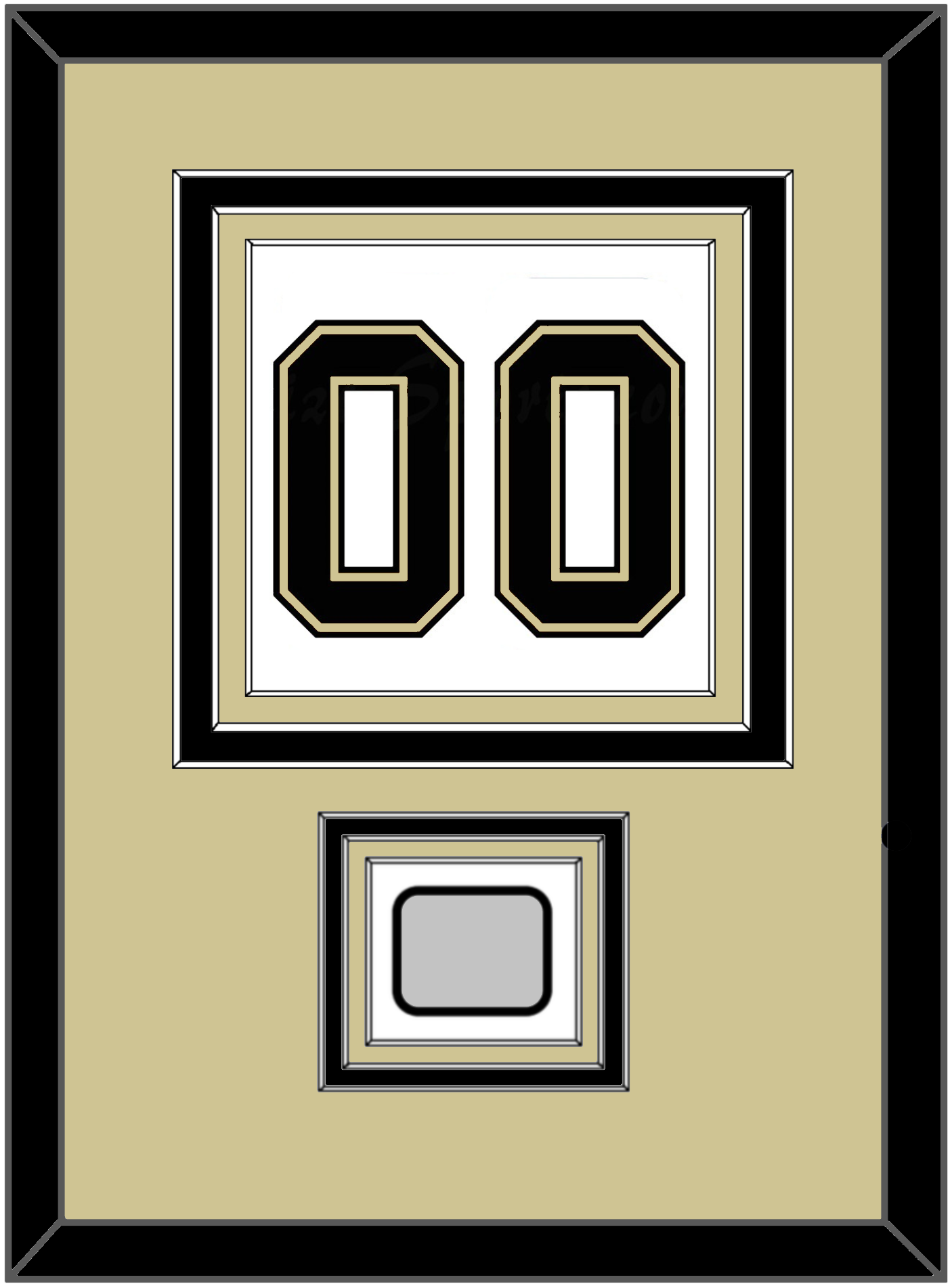Pittsburgh Number (Back) & Stanley Cup Finals Patch - Road White (2007-2016)- Premier Tier 3