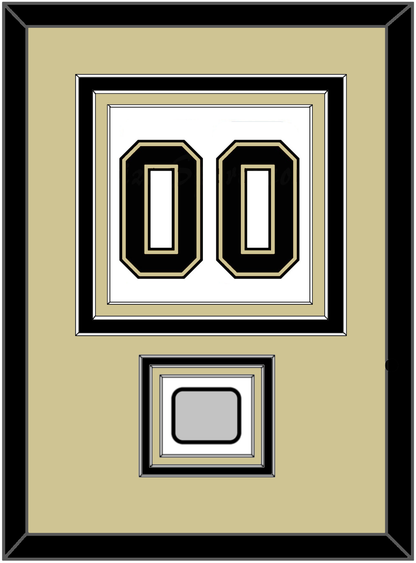 Pittsburgh Number (Back) & Stanley Cup Finals Patch - Road White (2007-2016)- Premier Tier 3