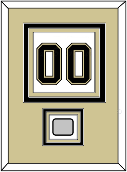Pittsburgh Number (Back) & Stanley Cup Finals Patch - Road White (2007-2016)- Premier Tier 3