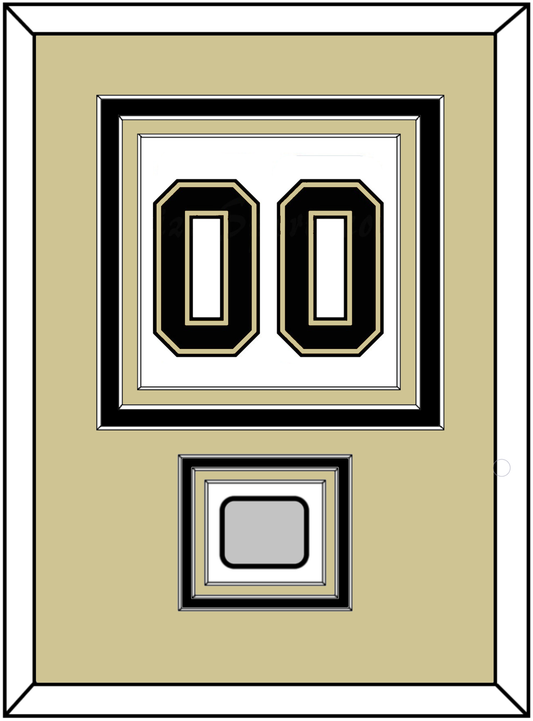 Pittsburgh Number (Back) & Stanley Cup Finals Patch - Road White (2007-2016)- Premier Tier 3
