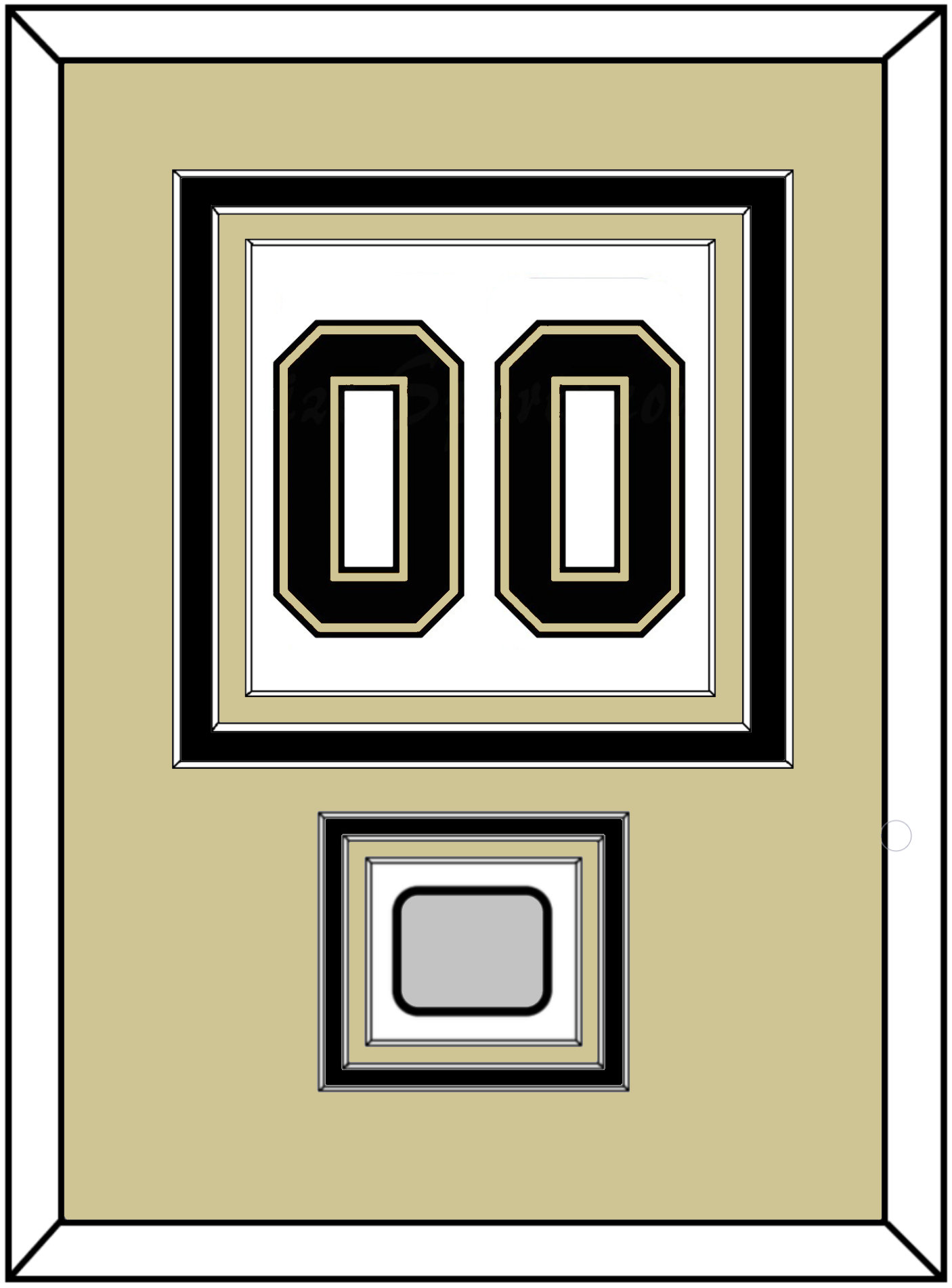 Pittsburgh Number (Back) & Stanley Cup Champions Patch - Road White (2007-2016) - Premier Tier 3