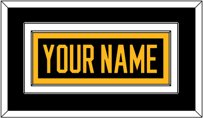 Pittsburgh Nameplate - Home Black - Signature Tier 2