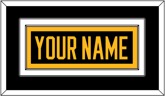 Pittsburgh Nameplate - Home Black - Signature Tier 2