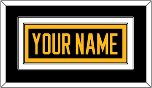 Pittsburgh Nameplate - Home Black - Double Mat 2