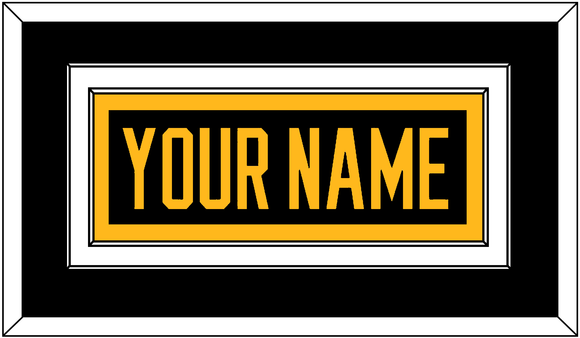 Pittsburgh Nameplate - Home Black - Double Mat 2