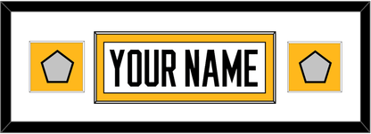 Pittsburgh Nameplate & 2 Stanley Cup Finals Patches - Home White (1988-1992) - Essential Tier 4