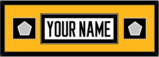 Pittsburgh Nameplate & 2 Stanley Cup Champions Patches - Road White - Essential Tier 5
