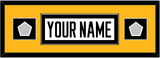 Pittsburgh Nameplate & 2 Stanley Cup Champions Patches - Road White - Single Mat 5