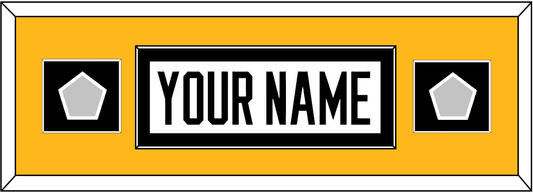 Pittsburgh Nameplate & 2 Stanley Cup Finals Patches - Road White - Essential Tier 5
