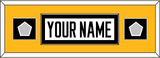 Pittsburgh Nameplate & 2 Stanley Cup Champions Patches - Road White - Single Mat 5