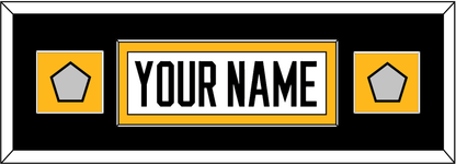Pittsburgh Nameplate & 2 Stanley Cup Champions Patches - Road White - Essential Tier 6
