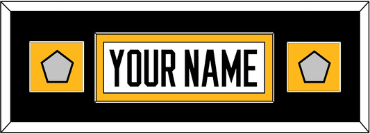 Pittsburgh Nameplate & 2 Stanley Cup Finals Patches - Road White - Essential Tier 6