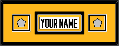 Pittsburgh Nameplate & 2 Stanley Cup Finals Patches - Home White (1988-1992) - Signature Tier 7