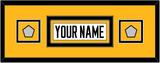 Pittsburgh Nameplate & 2 Stanley Cup Finals Patches - Road White - Double Mat 7