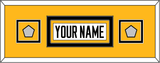 Pittsburgh Nameplate & 2 Stanley Cup Finals Patches - Road White - Double Mat 7