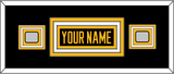 Pittsburgh Nameplate & 2 Stanley Cup Finals Patches - Home Black - Triple Mat 4