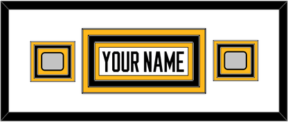 Pittsburgh Nameplate & 2 Stanley Cup Champions Patches - Home White (1988-1992) - Premier Tier 3