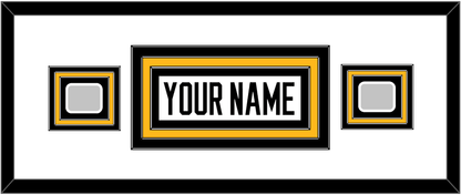 Pittsburgh Nameplate & 2 Stanley Cup Finals Patches - Home White (1988-1992) - Premier Tier 4