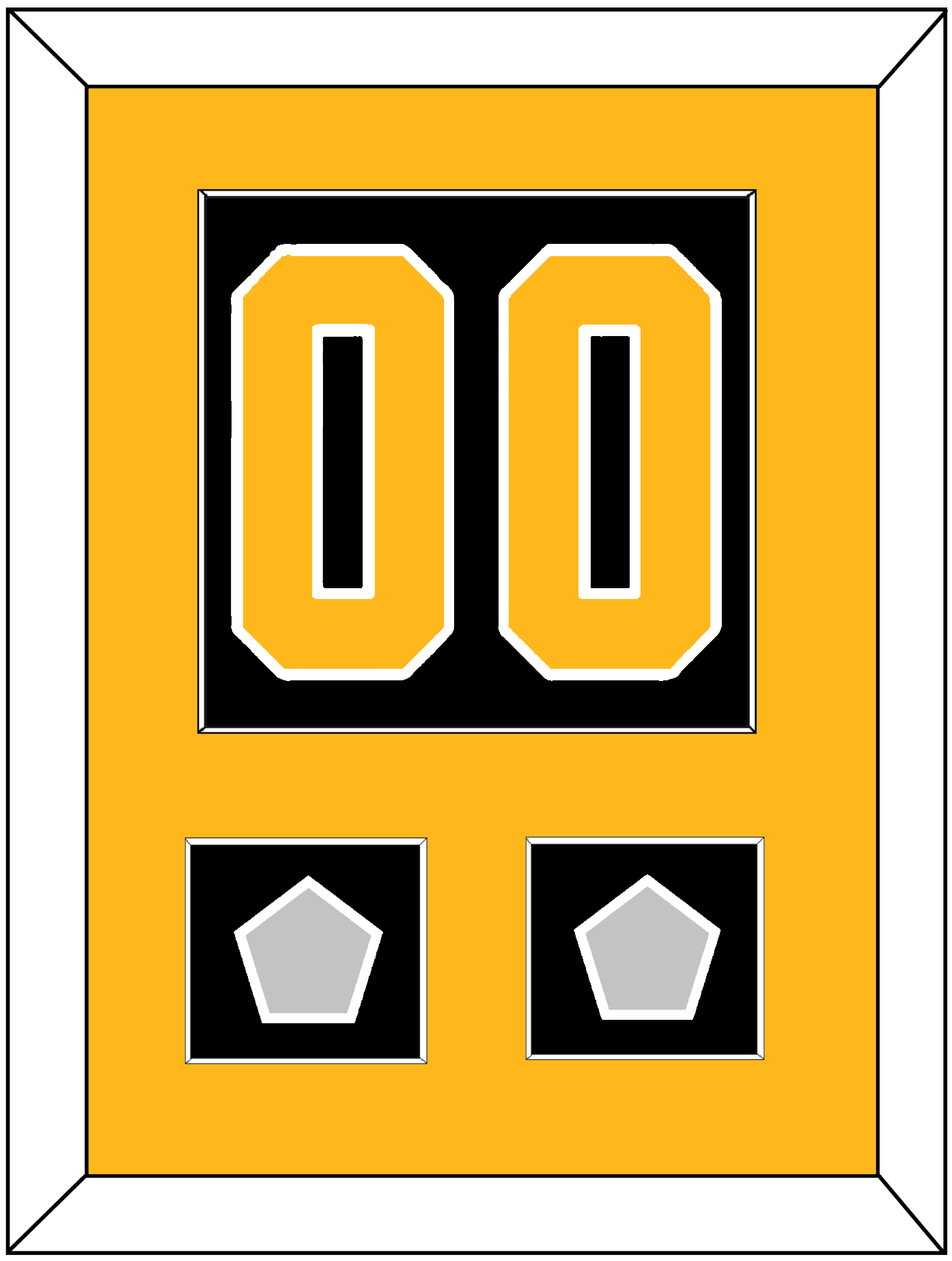 Pittsburgh Number (Back) & 2 Stanley Cup Finals Patches - Road Black (1988-1992) - Essential Tier 2