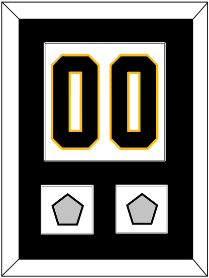 Pittsburgh Number (Back) & 2 Stanley Cup Finals Patches - Road White - Essential Tier 1