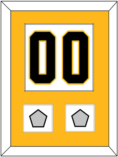 Pittsburgh Number (Back) & 2 Stanley Cup Champions Patches - Road White - Essential Tier 2
