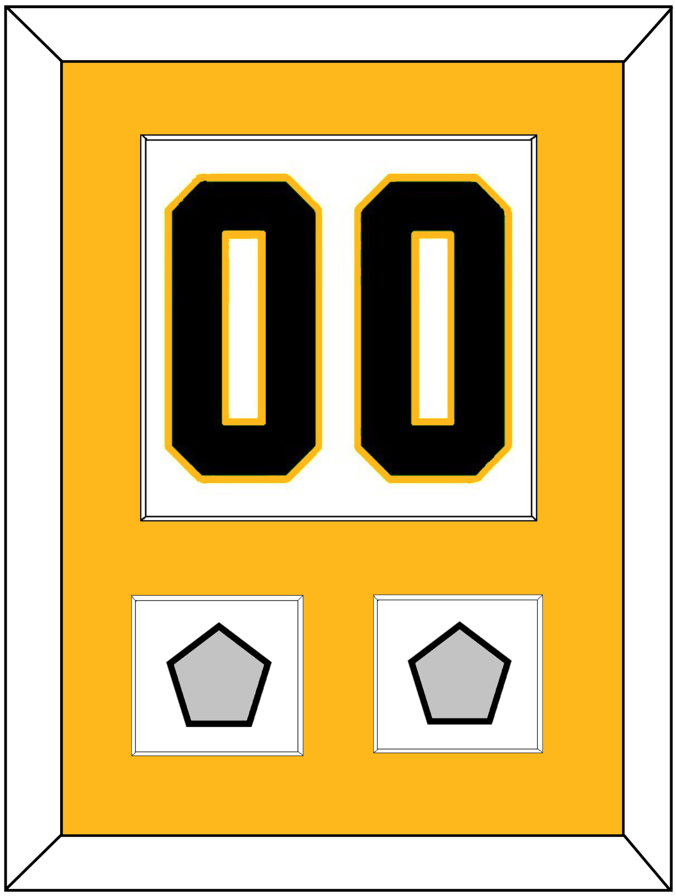 Pittsburgh Number (Back) & 2 Stanley Cup Finals Patches - Road White - Essential Tier 2