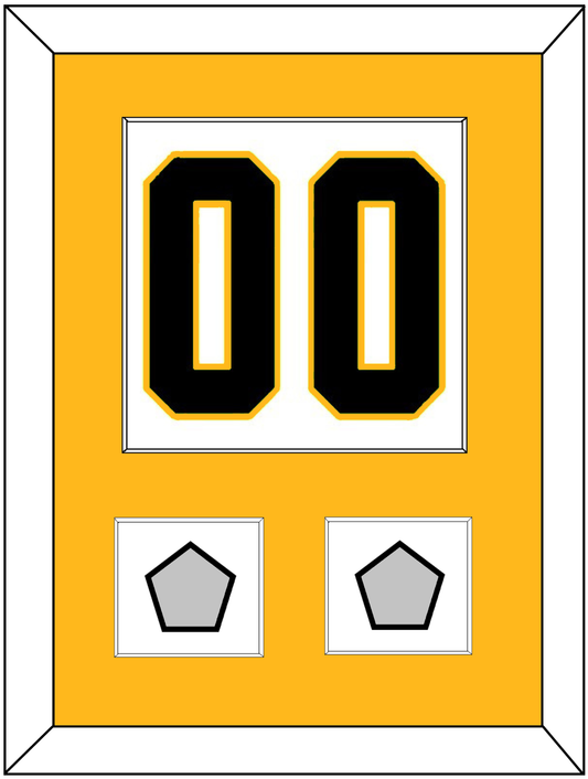 Pittsburgh Number (Back) & 2 Stanley Cup Finals Patches - Road White - Essential Tier 2