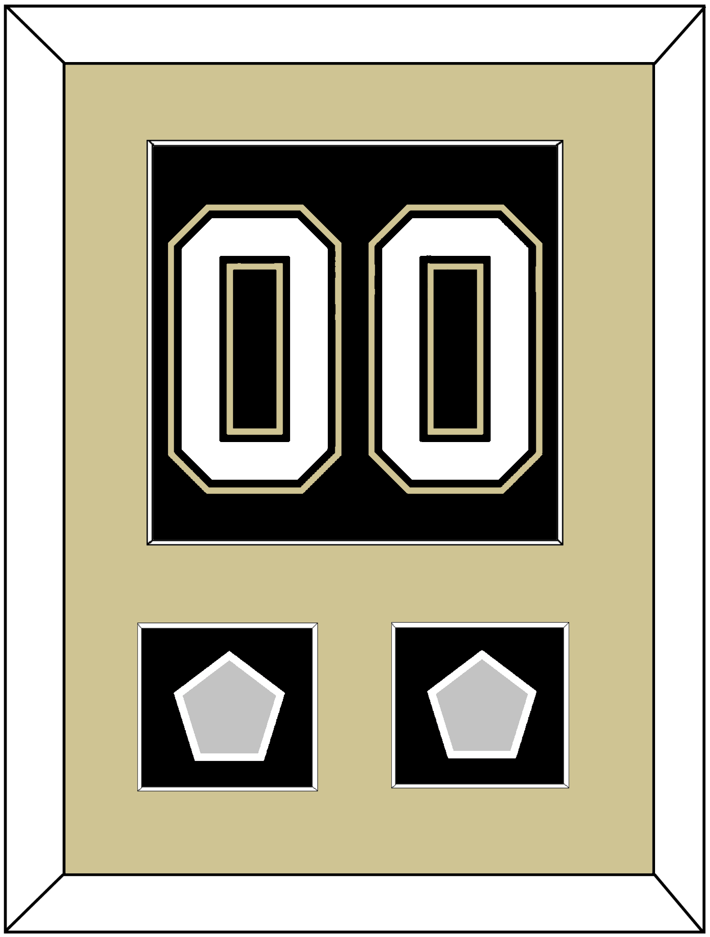 Pittsburgh Number (Back) & 2 Stanley Cup Finals Patches - Home Black (2007-2016) - Essential Tier 2