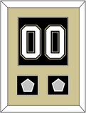 Pittsburgh Number (Back) & 2 Stanley Cup Champions Patches - Home Black (2007-2016) - Single Mat 2