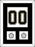 Pittsburgh Number (Back) & 2 Stanley Cup Finals Patches - Road White (2007-2016) - Single Mat 1