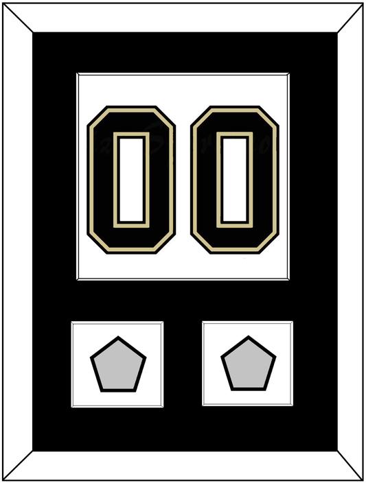 Pittsburgh Number (Back) & 2 Stanley Cup Champions Patches - Road White (2007-2016) - Essential Tier 1