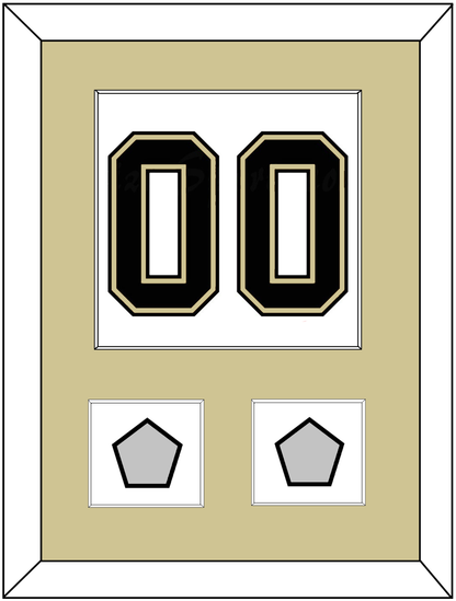 Pittsburgh Number (Back) & 2 Stanley Cup Finals Patches - Road White (2007-2016) - Essential Tier 2