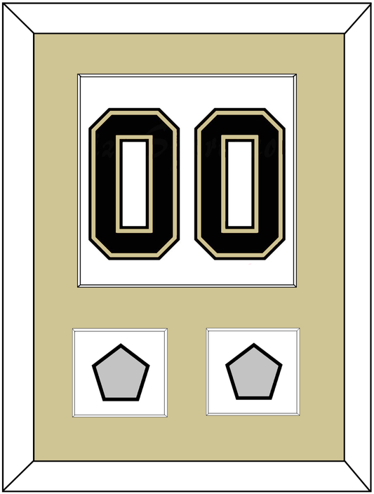 Pittsburgh Number (Back) & 2 Stanley Cup Finals Patches - Road White (2007-2016) - Essential Tier 2