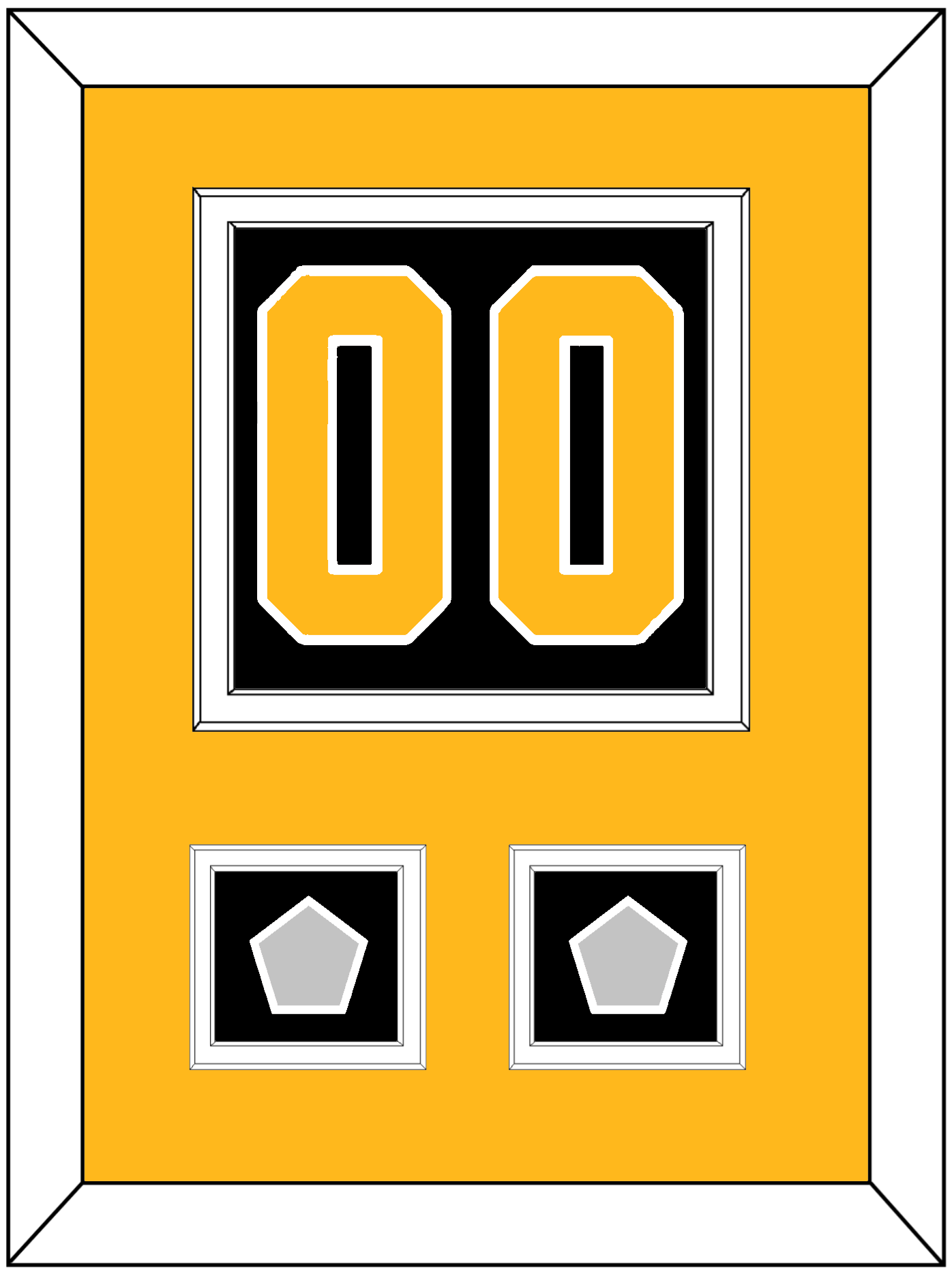 Pittsburgh Number (Back) & 2 Stanley Cup Champions Patches - Road Black (1988-1992) - Signature Tier 3