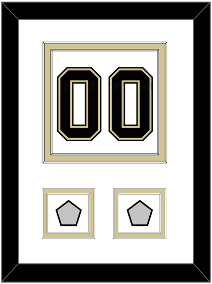 Pittsburgh Number (Back) & 2 Stanley Cup Finals Patches - Road White (2007-2016) - Signature Tier 1