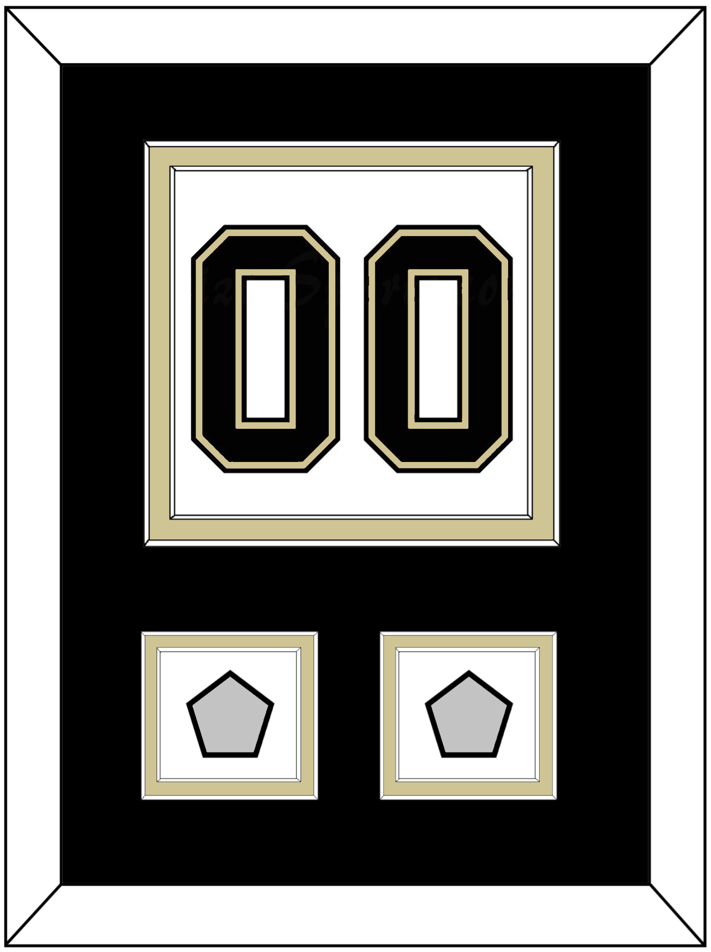 Pittsburgh Number (Back) & 2 Stanley Cup Finals Patches - Road White (2007-2016) - Signature Tier 2
