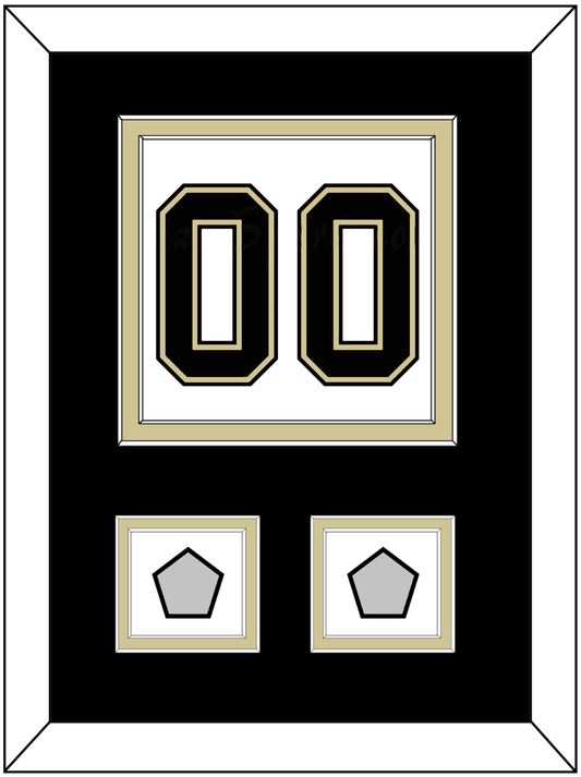 Pittsburgh Number (Back) & 2 Stanley Cup Finals Patches - Road White (2007-2016) - Signature Tier 2
