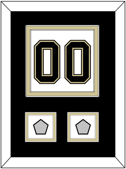 Pittsburgh Number (Back) & 2 Stanley Cup Champions Patches - Road White (2007-2016) - Signature Tier 2