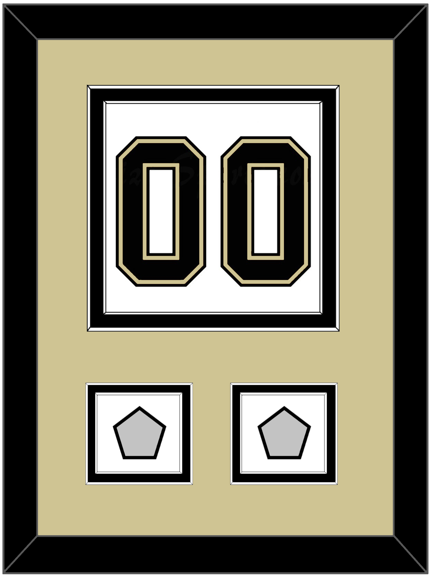 Pittsburgh Number (Back) & 2 Stanley Cup Finals Patches - Road White (2007-2016) - Signature Tier 3