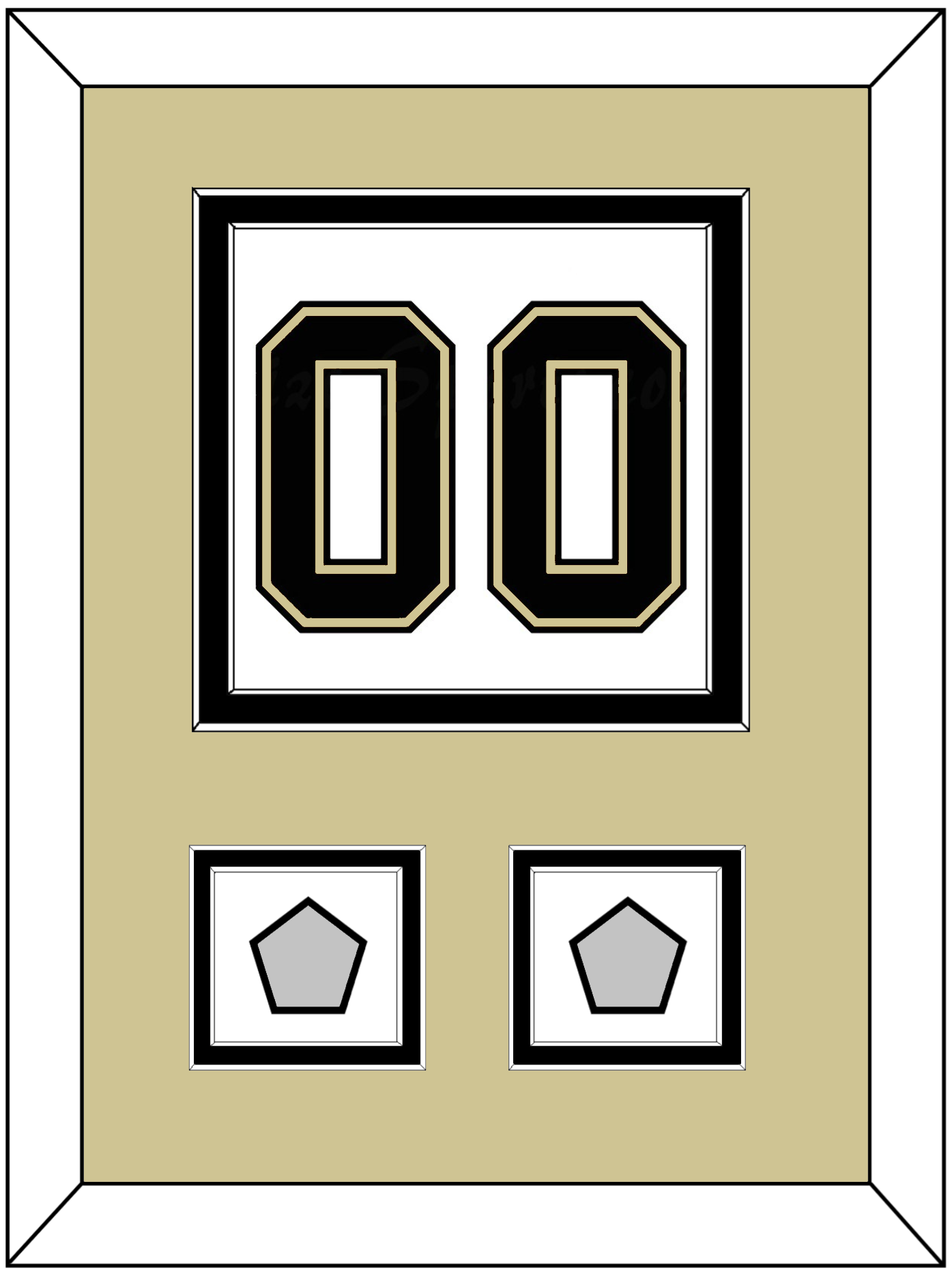Pittsburgh Number (Back) & 2 Stanley Cup Finals Patches - Road White (2007-2016) - Signature Tier 3