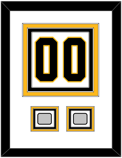 Pittsburgh Number (Back) & 2 Stanley Cup Finals Patches - Home White (1988-1992) - Premier Tier 1