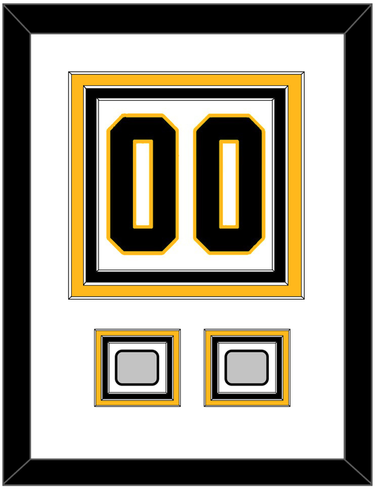 Pittsburgh Number (Back) & 2 Stanley Cup Champions Patches - Road White - Premier Tier 1