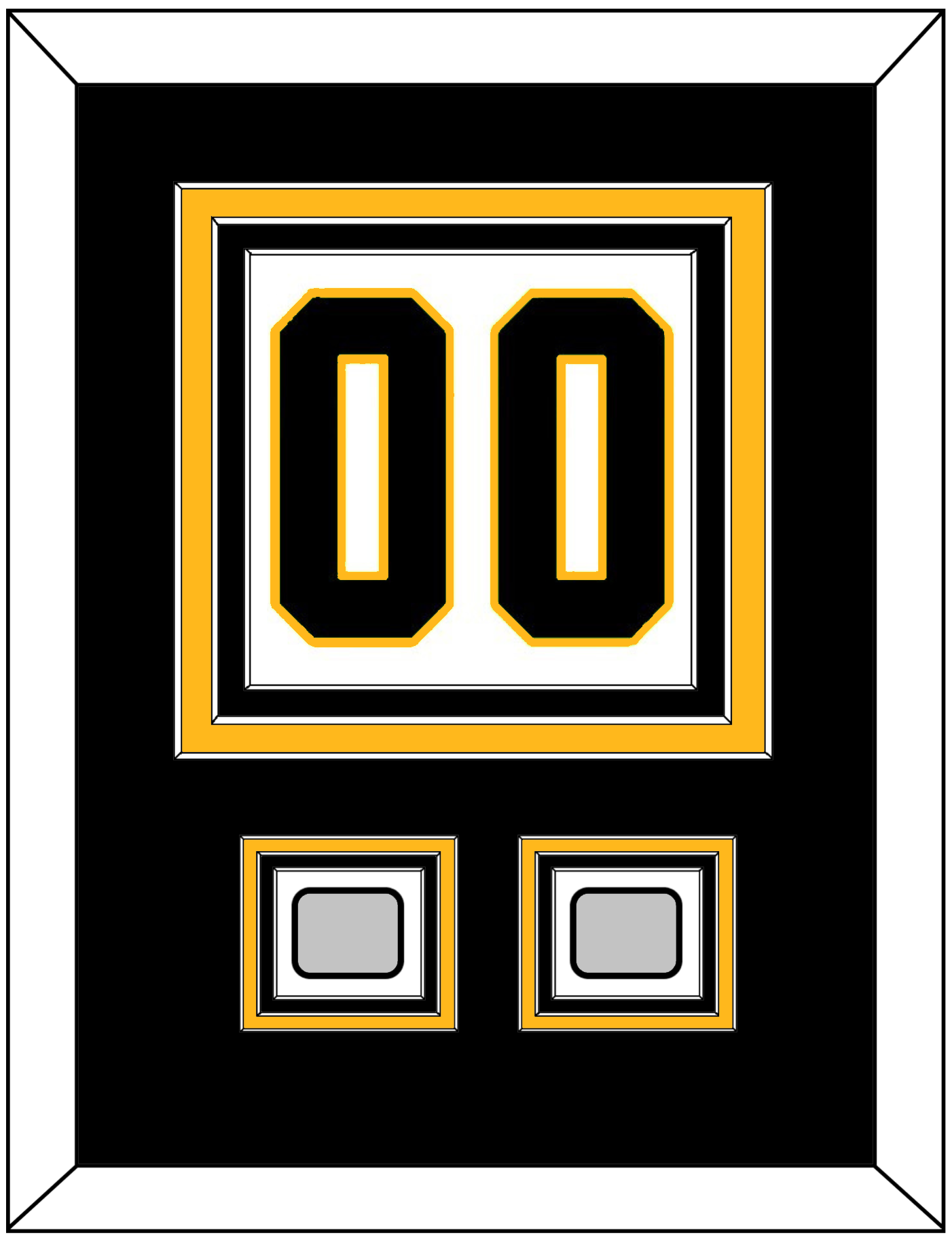 Pittsburgh Number (Back) & 2 Stanley Cup Champions Patches - Home White (1988-1992) - Premier Tier 2