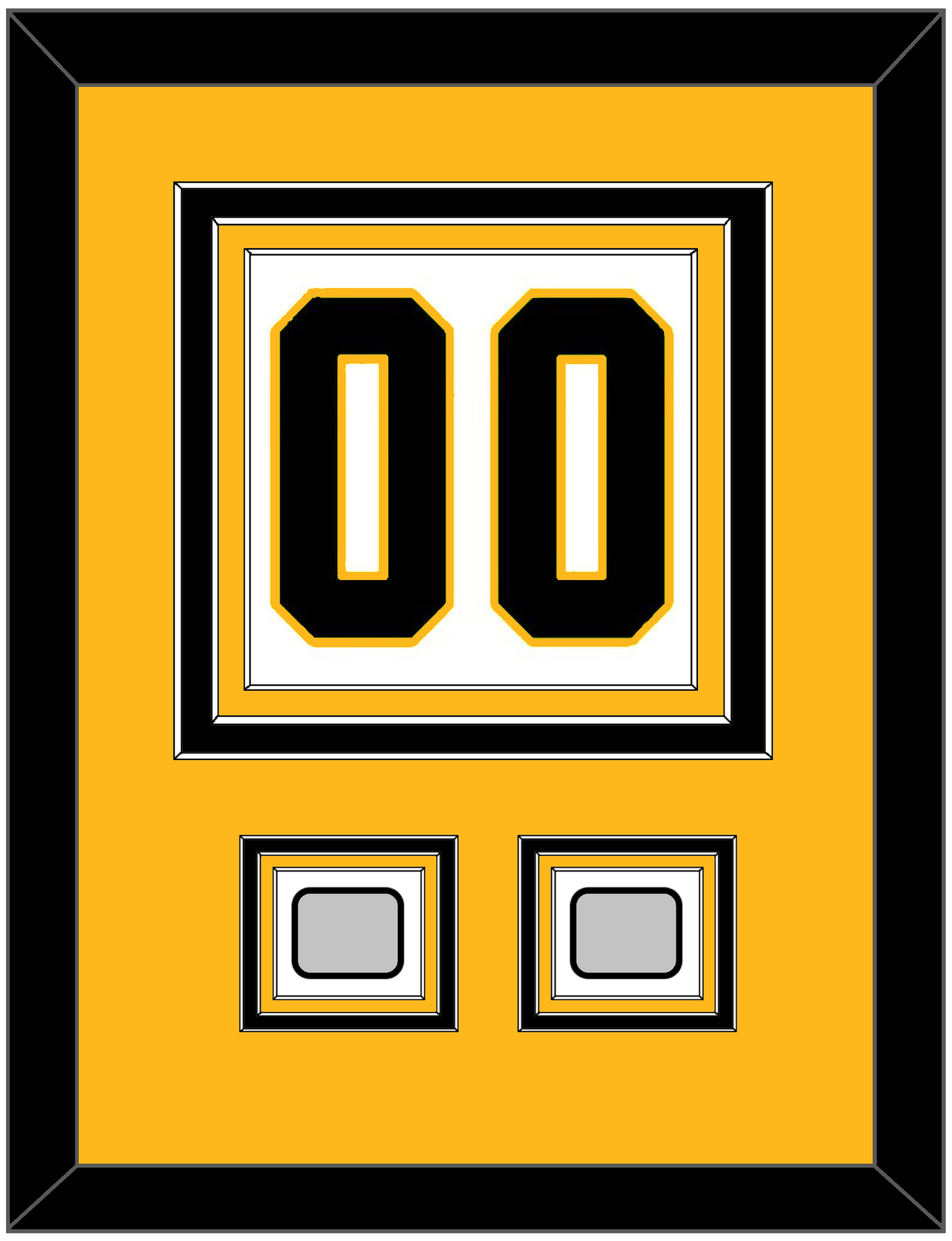 Pittsburgh Number (Back) & 2 Stanley Cup Champions Patches - Home White (1988-1992) - Premier Tier 3