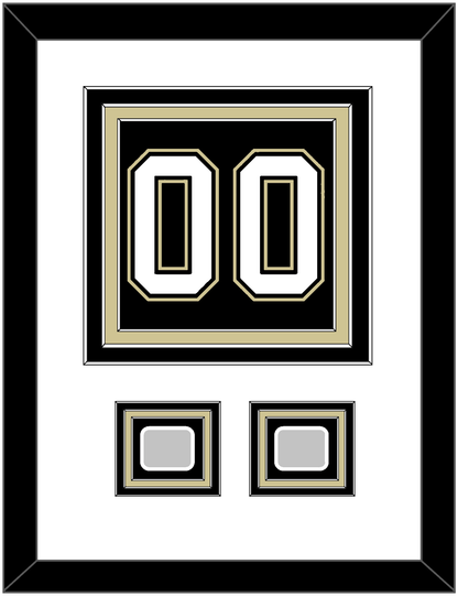 Pittsburgh Number (Back) & 2 Stanley Cup Finals Patches - Home Black (2007-2016) - Premier Tier 1